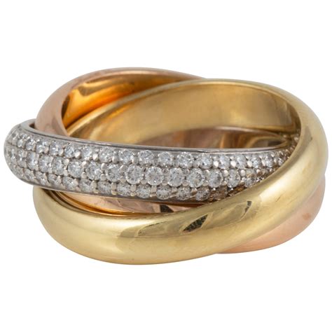 cartier ring trinity price|cartier rolling ring with diamonds.